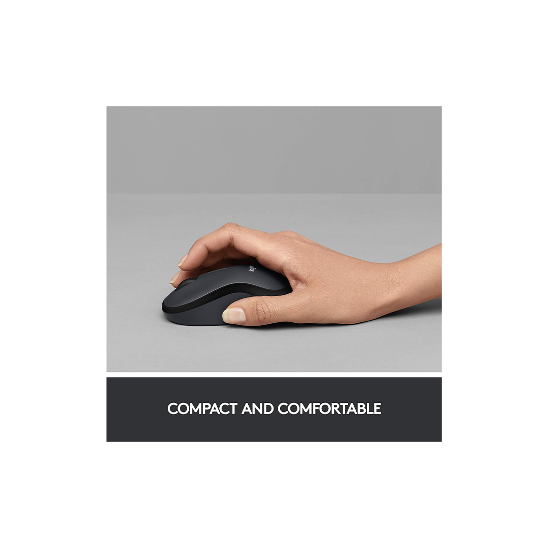 Logitech M221 Wireless Mouse - Charcoal Grey in Qatar Logitech M221 Wireless Mouse - Charcoal Grey in Qatar